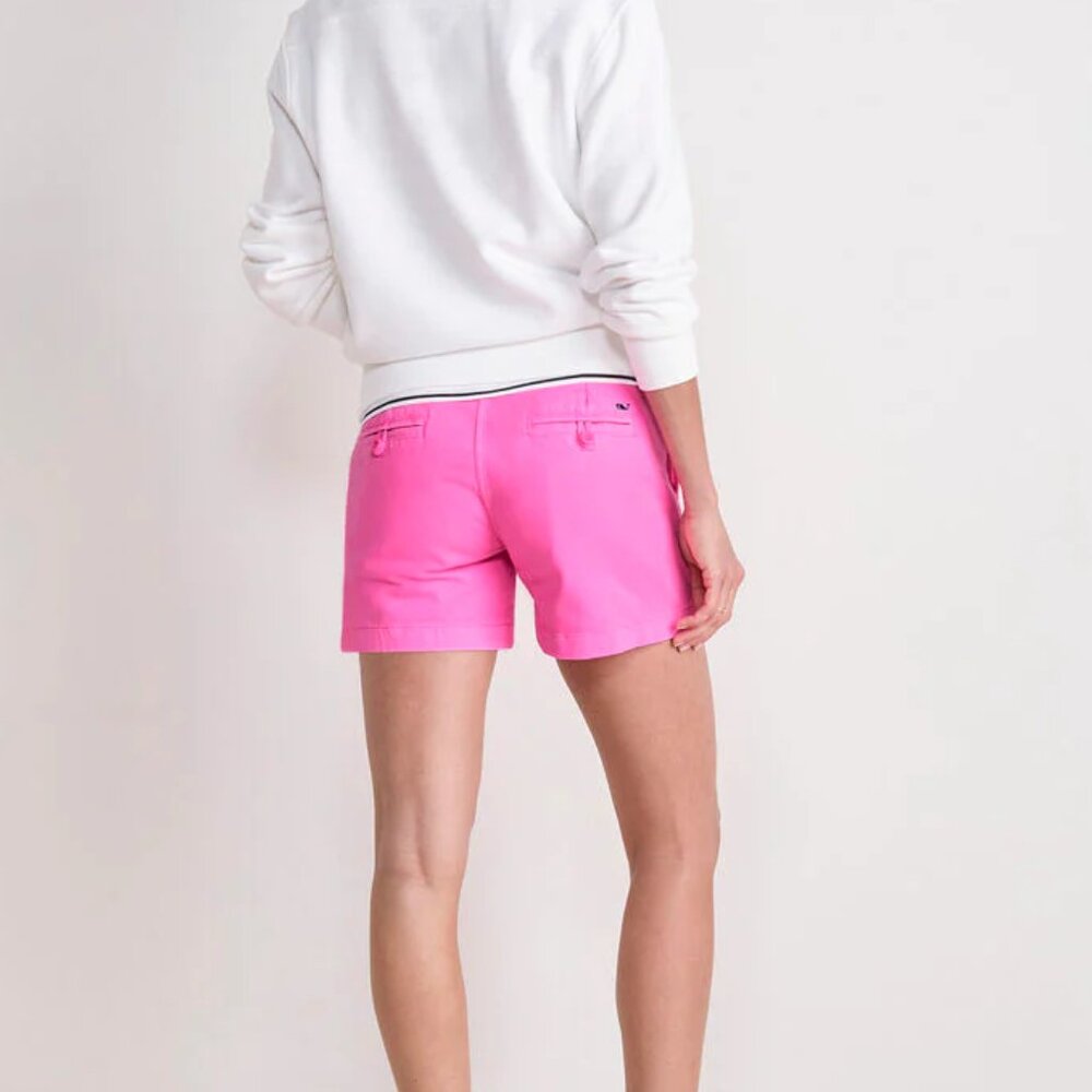 Vineyard Vines Women's Performance Everyday Shorts in Pink 6 GOLF PREPPY CASUAL